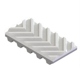 PVC fishbone profile white coating for timing belts PVC fishbone profile white coating for timing belts