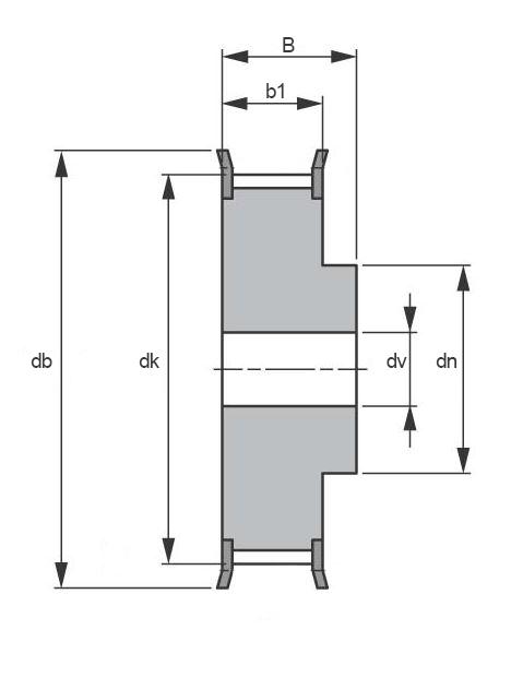 Tandriemschijf T10
